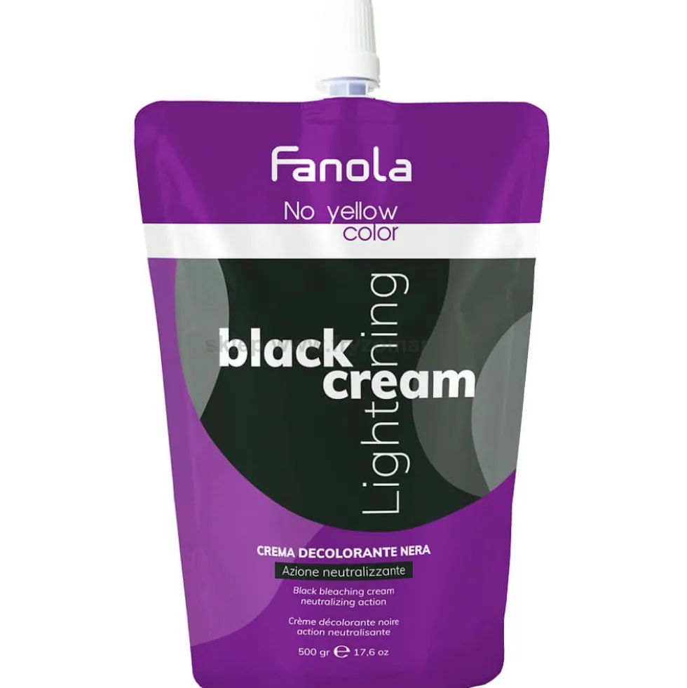 Fanola No Yellow Color Black Rozjaśniacz do włosów w kremie 500g