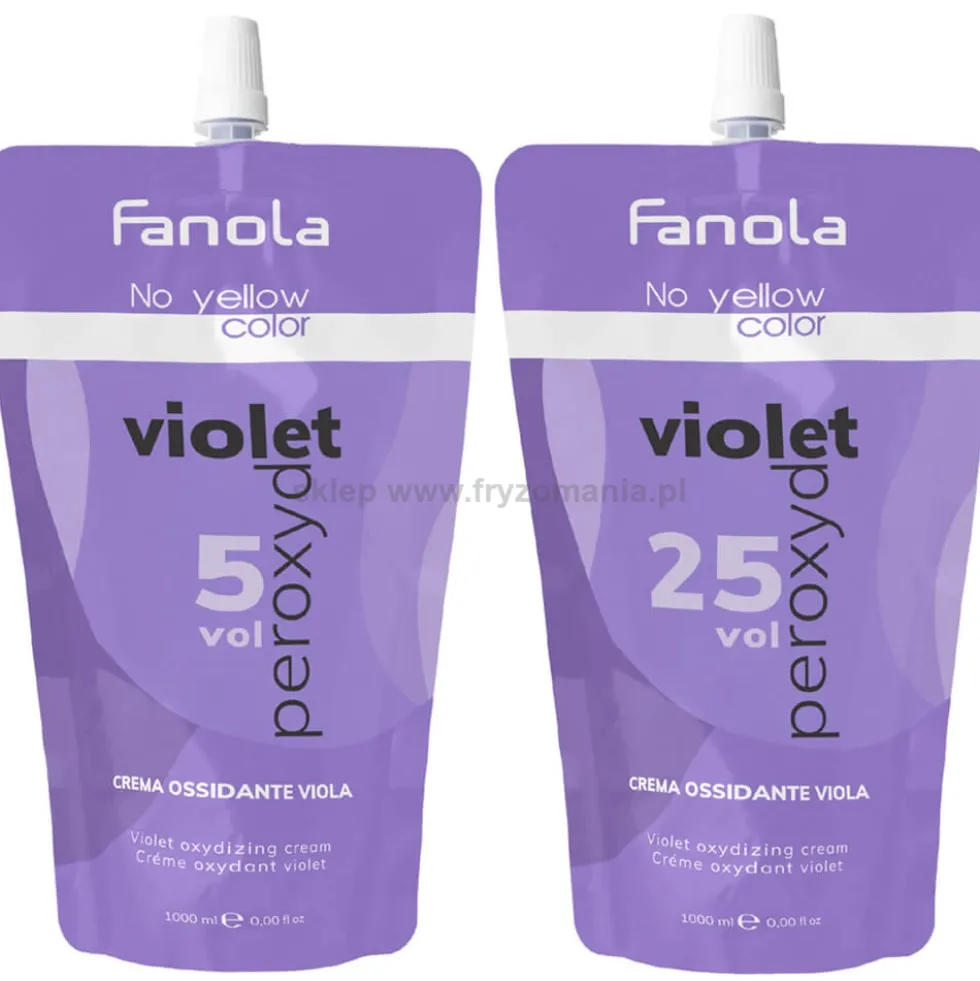 Fanola No Yellow Fioletowy Oksydant do farby 1,5%, 7,5% 1000ml