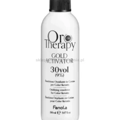 Fanola Oro Therapy Gold Activator Oro Puro Aktywator w kremie z keratyną, stężenia: 3%, 6%, 9%, 12% 150ml