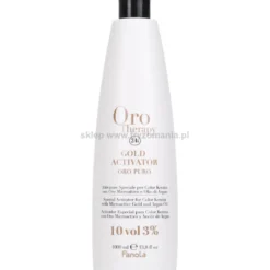 Fanola Oro Therapy Gold Activator Oro Puro Aktywator w kremie z keratyną, stężenia: 3%, 6%, 9%, 12% 1000ml