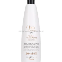 Fanola Oro Therapy Gold Activator Oro Puro Aktywator w kremie z keratyną, stężenia: 3%, 6%, 9%, 12% 1000ml