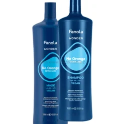 Fanola Wonder No Orange - zestaw neutralizujący szampon i maska do ciemnych włosów 2x1000ml