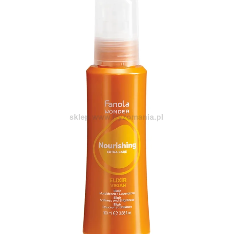 Fanola Wonder Nourishing Elixir Serum naprawcze na końcówki włosów, eliminuje puszenie 100ml