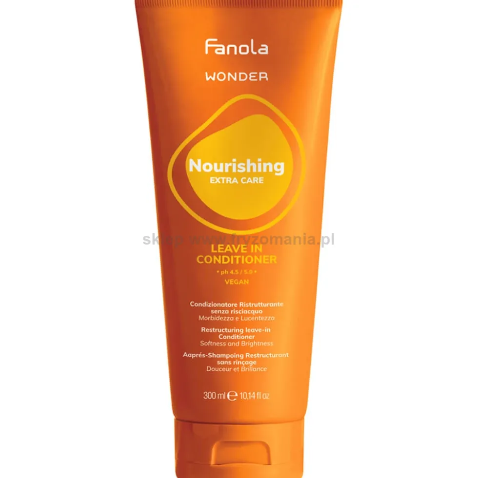 Fanola Wonder Nourishing Odżywka regenerująca bez spłukiwania do włosów suchych i puszących się 300ml