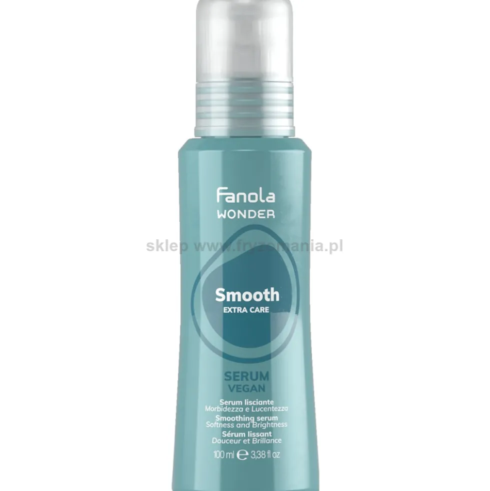 Fanola Wonder Smooth - zestaw szampon 350ml, maska 500ml i serum wygładzające włosy 100ml