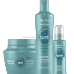 Fanola Wonder Smooth - zestaw szampon 350ml, maska 500ml i serum wygładzające włosy 100ml
