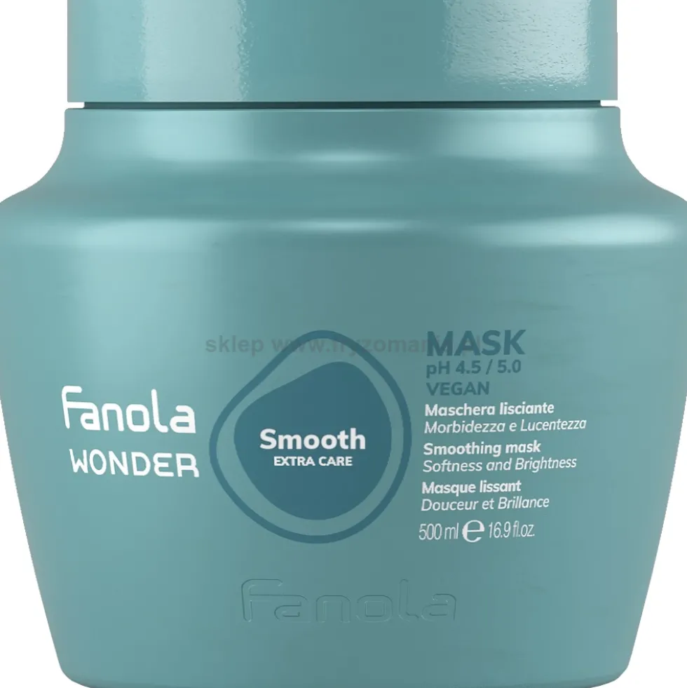 Fanola Wonder Smooth - zestaw szampon 350ml, maska 500ml i serum wygładzające włosy 100ml