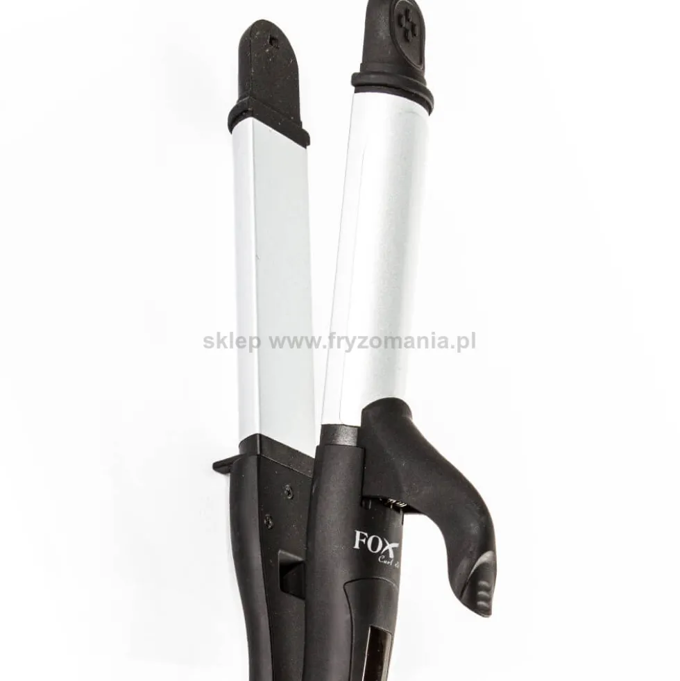 Fox Curl&Smooth 2w1, lokówko-prostownica ceramiczna do włosów, z wyświetlaczem LCD