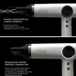 Fox Pearl Suszarka do włosów z jonizacją, ultracicha 1800W