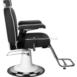 Gabbiano Amadeo Fotel barberski czarny dostępny w 48h