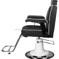 Gabbiano Amadeo Fotel barberski czarny dostępny w 48h