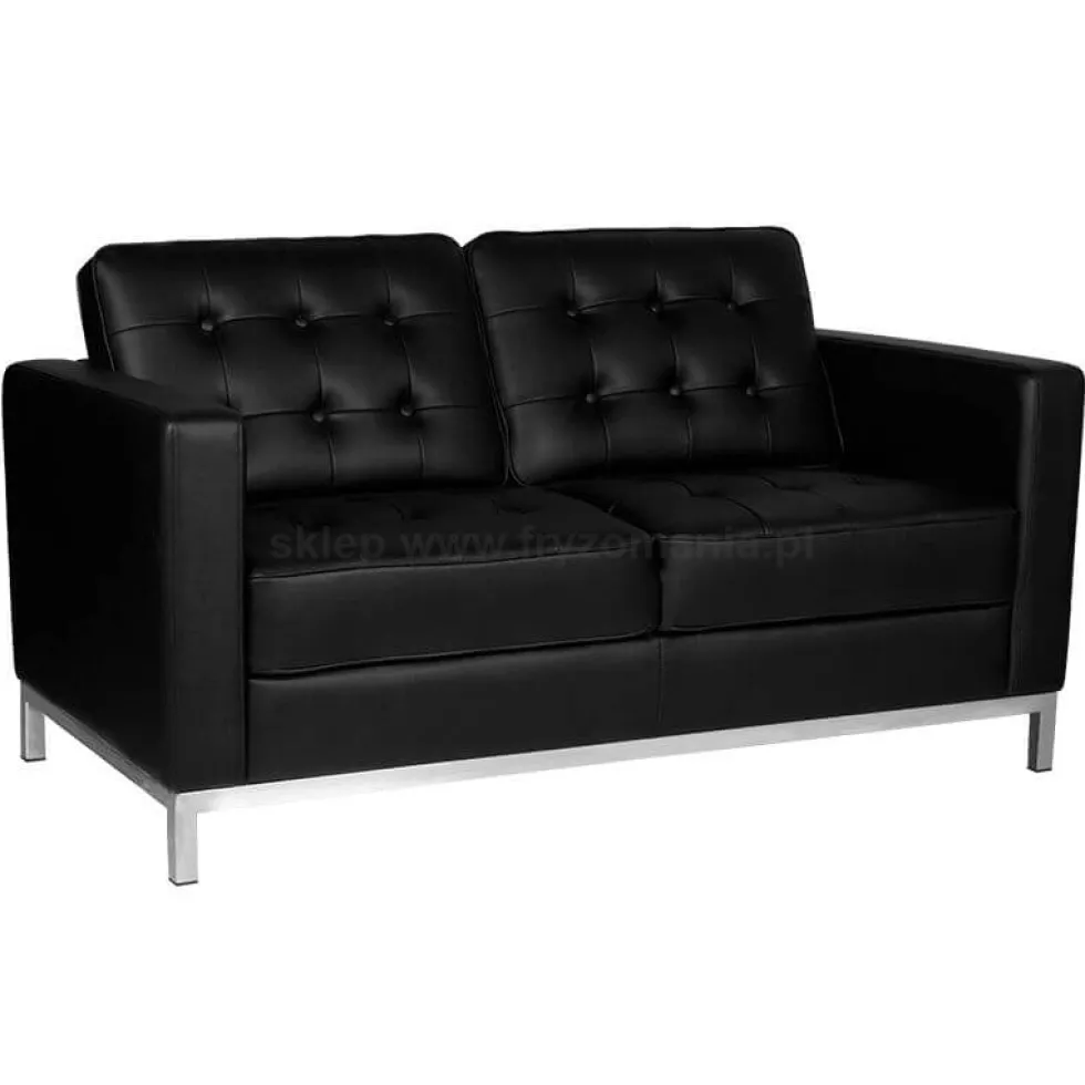 Gabbiano BM18019 Sofa do poczekalni fryzjerskiej, czarna