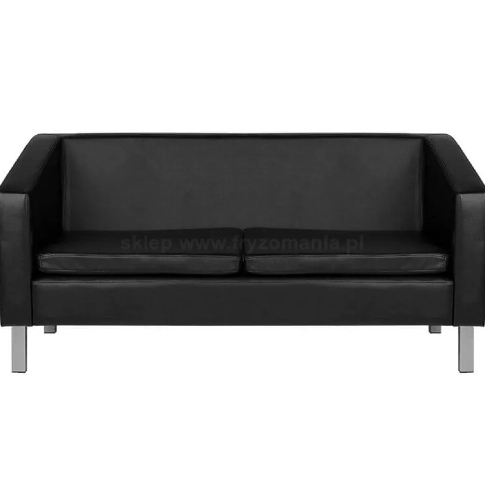 Gabbiano BM18003 Sofa do poczekalni fryzjerskiej, czarna