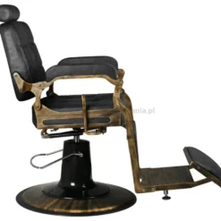 Gabbiano Boss HD Leather Fotel barberski czarny