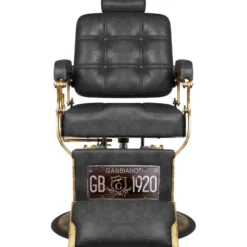Gabbiano Boss HD Leather Fotel barberski czarny