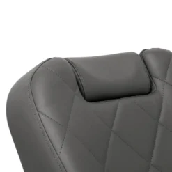 Gabbiano Bruno Fotel barberski szary z czarną podstawą, dostępny w 48h