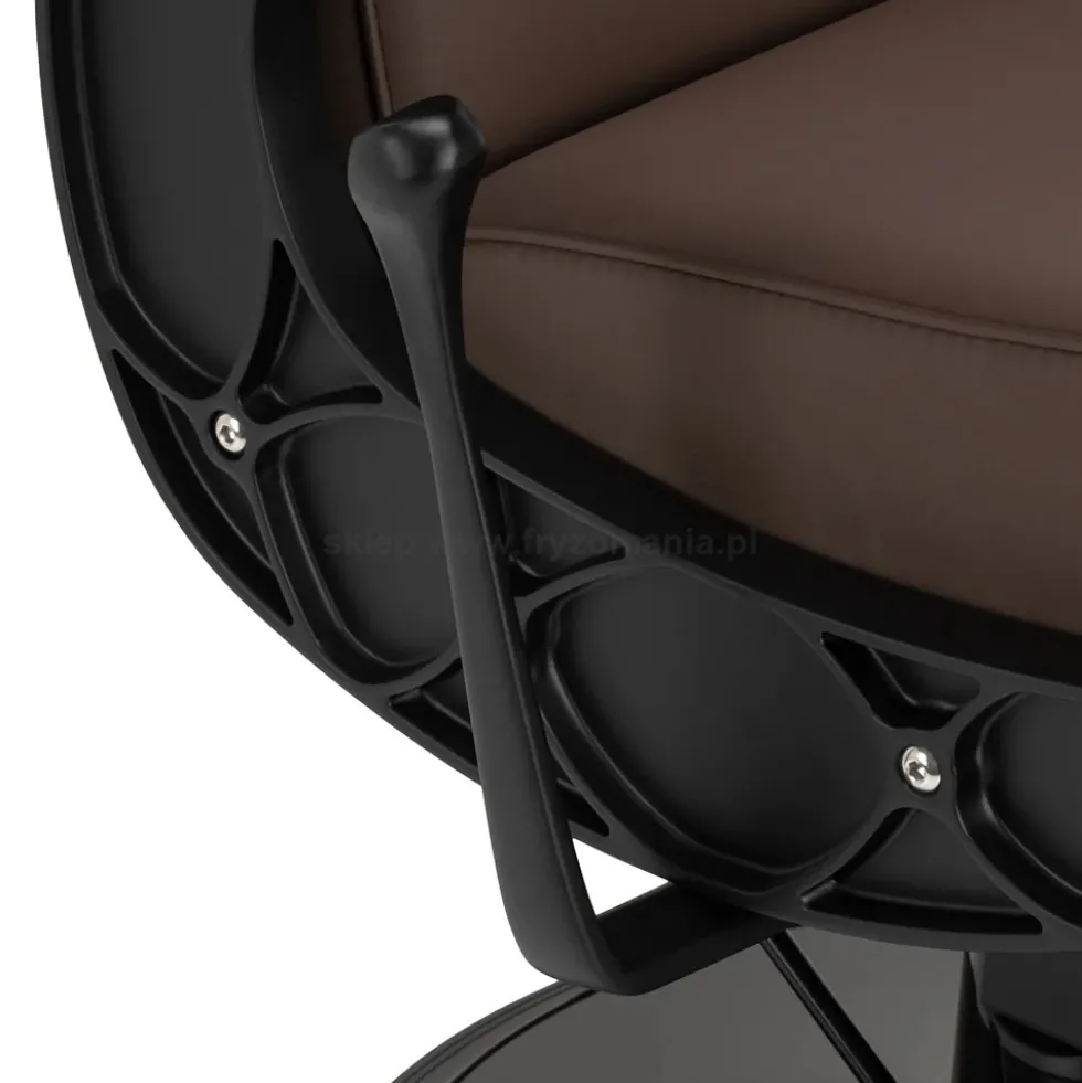 Gabbiano Continental Fotel barberski brązowy, dostępny w 48h