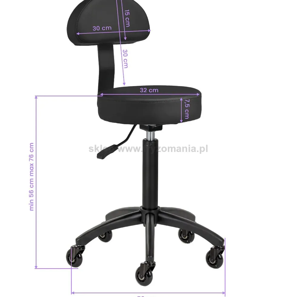 Gabbiano D026 Hoker fryzjerski czarny dostępny w 48h
