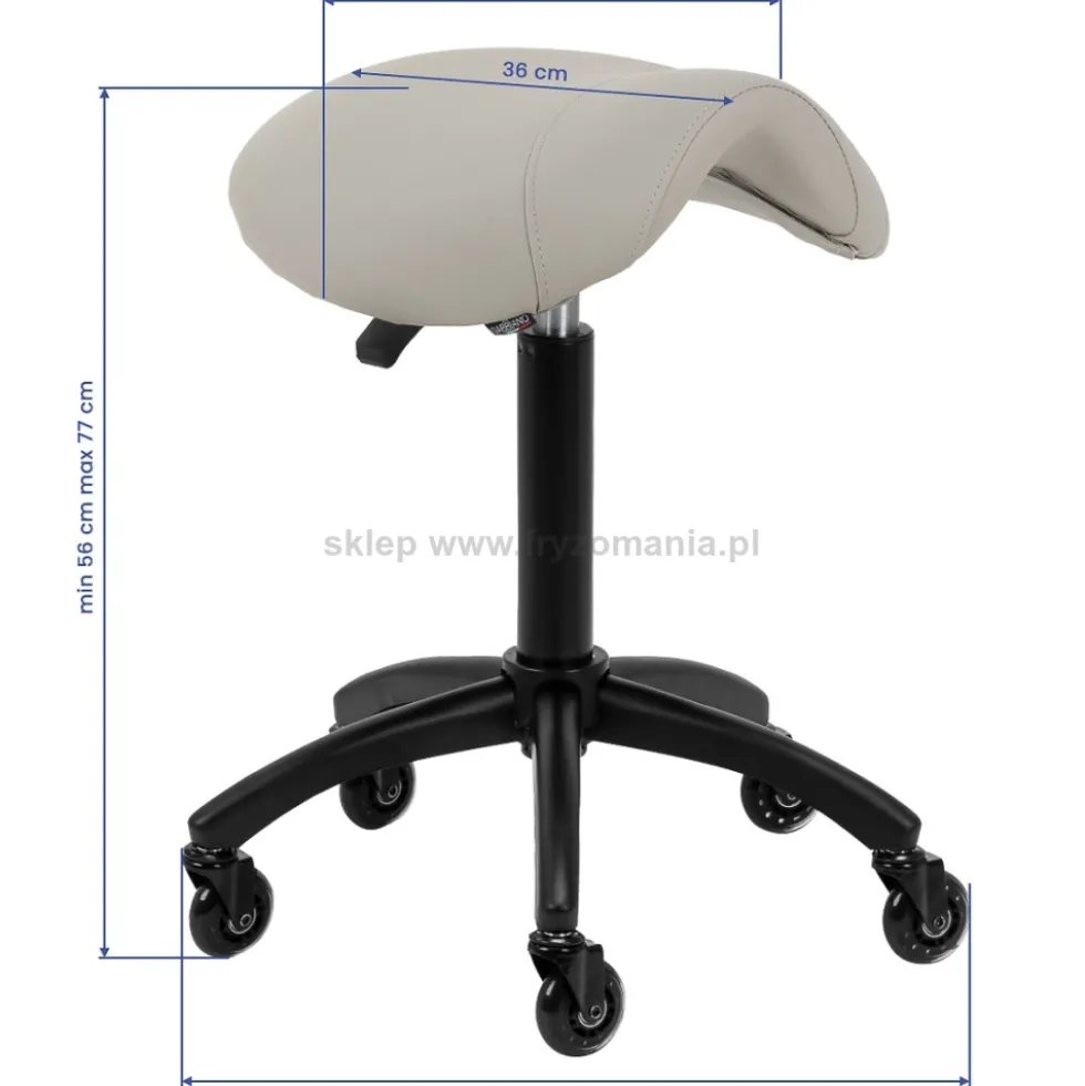 Gabbiano D032 Hoker fryzjerski szarobeżowy, dostępny w 48h