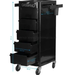 Gabbiano FT65 A black Pomocnik fryzjerski dostępny w 48h