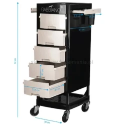 Gabbiano FT65 black/white Pomocnik fryzjerski dostępny w 48h