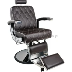 Gabbiano IMPERIAL Fotel barberski brązowy dostępny w 48H