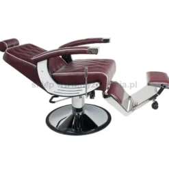 Gabbiano IMPERIAL Fotel barberski bordowy dostępny w 48H