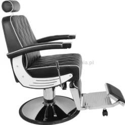 Gabbiano IMPERIAL Fotel barberski czarny dostępny w 48H
