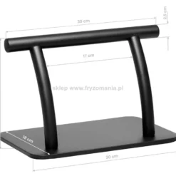 Gabbiano L005S Podnóżek fryzjerski złoty lub czarny dostępny w 48h