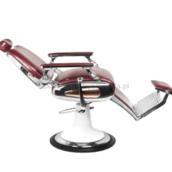 Gabbiano Moto Style Fotel barberski bordowy dostępny w 48H