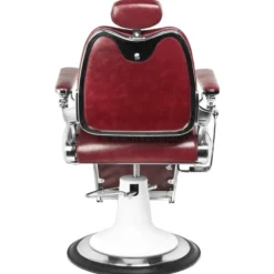 Gabbiano Moto Style Fotel barberski bordowy dostępny w 48H