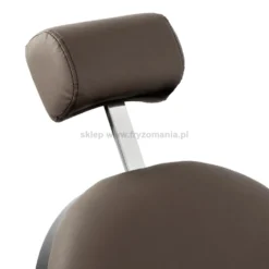 Gabbiano Niccolo Fotel barberski brązowy bezguzikowy, dostępny w 48h