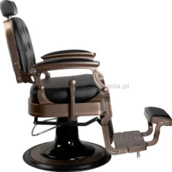 Gabbiano Old Ernesto Fotel barberski czarny dostępny w 48h