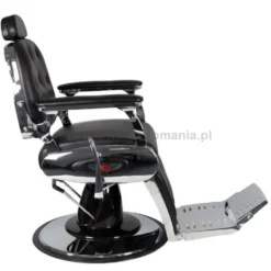 Gabbiano Pietro, fotel barberski czarny, dostępny w 48h