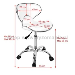 Gabbiano Q-4599 taboret biały dostępny w 48H