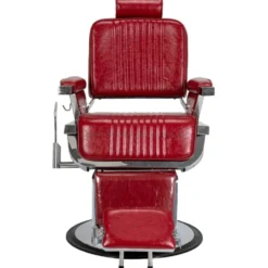 Gabbiano Royal X Fotel barberski czerwony, dostępny w 48h
