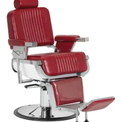 Gabbiano Royal X Fotel barberski czerwony, dostępny w 48h