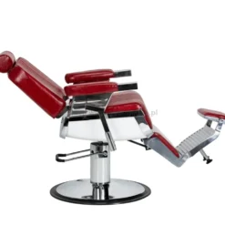 Gabbiano Royal X Fotel barberski czerwony, dostępny w 48h