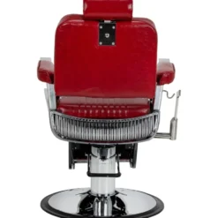 Gabbiano Royal X Fotel barberski czerwony, dostępny w 48h