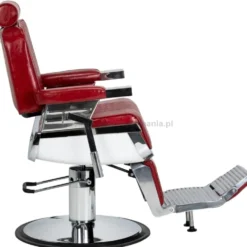 Gabbiano Royal X Fotel barberski czerwony, dostępny w 48h
