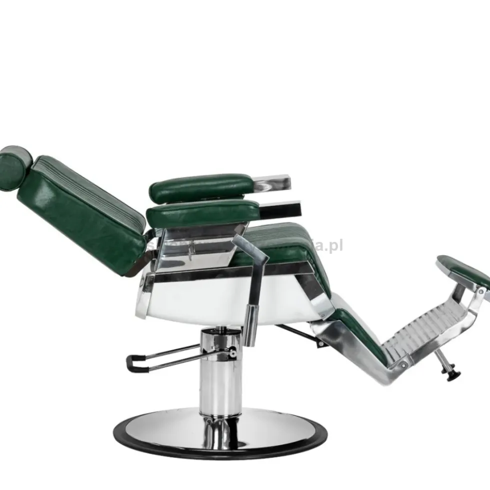 Gabbiano Royal X Fotel barberski zielony, dostępny w 48h