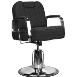 Gabbiano Rufo Fotel barberski czarny dostępny w 48h