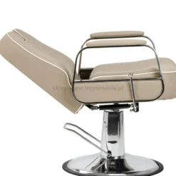 Gabbiano Rufo Fotel barberski beżowy, dostępny w 48h