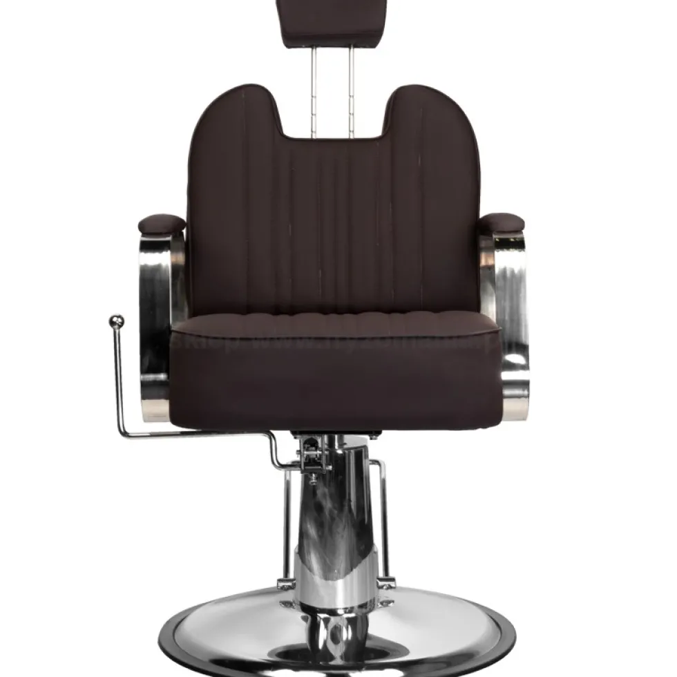 Gabbiano Rufo Fotel barberski brązowy dostępny w 48h