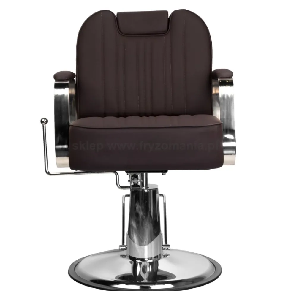 Gabbiano Rufo Fotel barberski brązowy dostępny w 48h