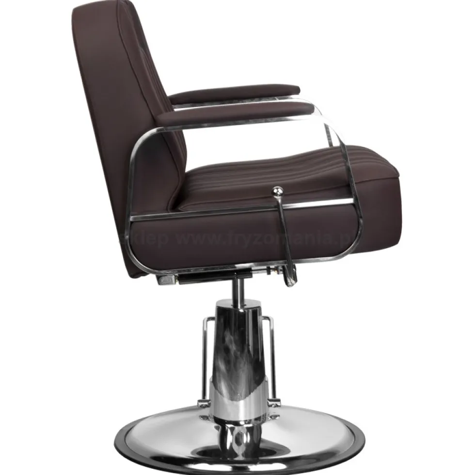 Gabbiano Rufo Fotel barberski brązowy dostępny w 48h