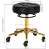 Gabbiano Taboret fryzjerski D054G czarno-złoty, dostępny w 48H