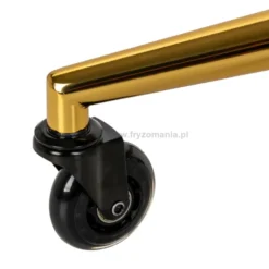 Gabbiano Taboret fryzjerski D054G czarno-złoty, dostępny w 48H