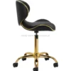 Gabbiano Taboret kosmetyczny Q-4599G Złoto-Czarny, dostępny w 48H