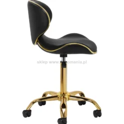 Gabbiano Taboret kosmetyczny Q-4599G Złoto-Czarny, dostępny w 48H